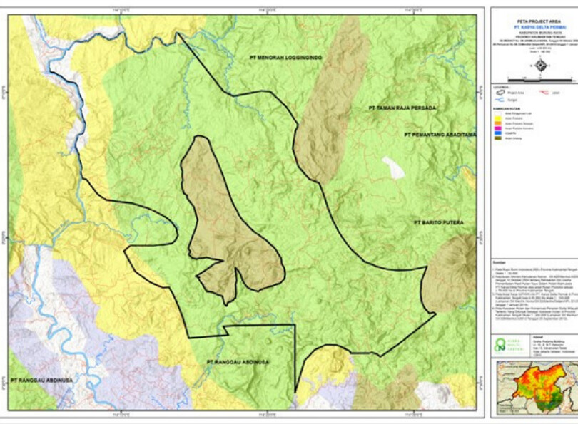 Peta project area — PT Karya Delta Permai