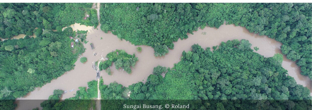 The Busang river, PT Mitra Perdana Palangka